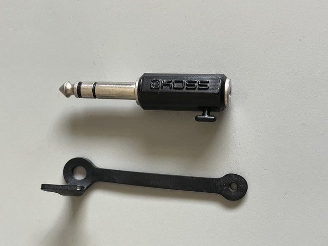 Koss - 1/4” male to 1/8” female adapter