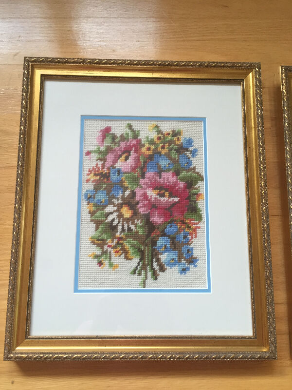 2 Framed Cross Stitch Pictures - photo 2