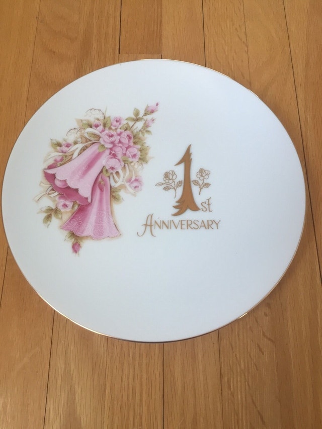 1st Anniversary Plate