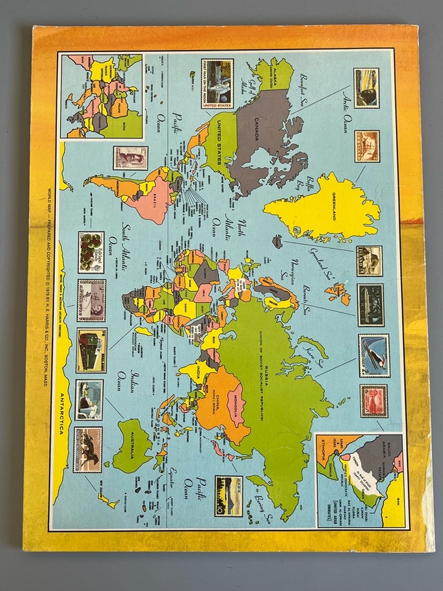 Harris Pioneer World-Wide Postage Stamp Album 1976 - photo 2