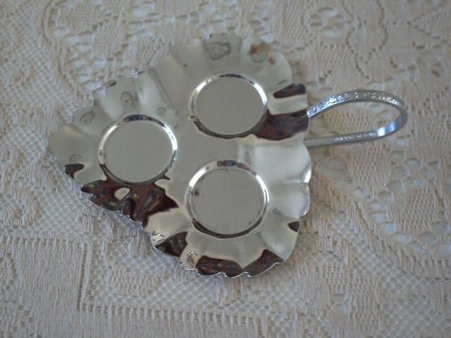 Silver Plated Basket / Salt & Pepper Set - photo 5