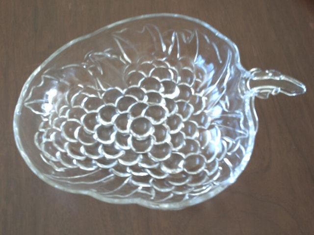 6 Glass Candy Dishes / Strawberry Shaped Dish - photo 3