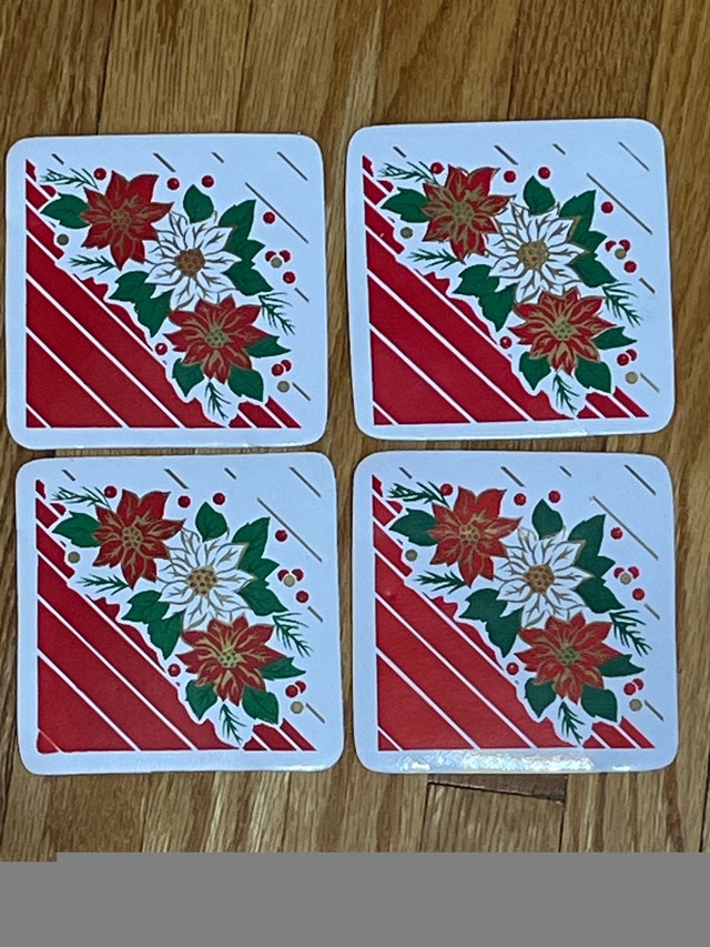 4 Christmas Placemats and 4 Coasters - photo 5