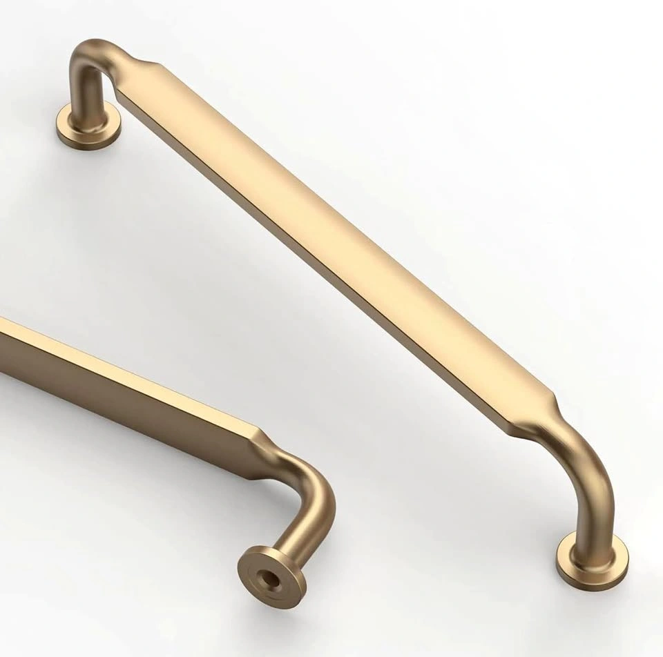 Asidrama 10 Pack Brushed Brass Kitchen Cabinet Handles (160mm)