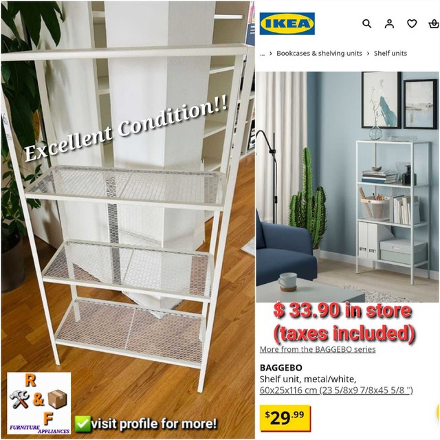 ✴️ Combo!! Noma Heater & IKEA BAGGEBO Metal Shelf - photo 3