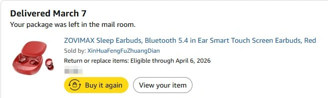 ZOVIMAX Red Sleep Earbuds Bluetooth 5.4 Smart Touch - photo 2