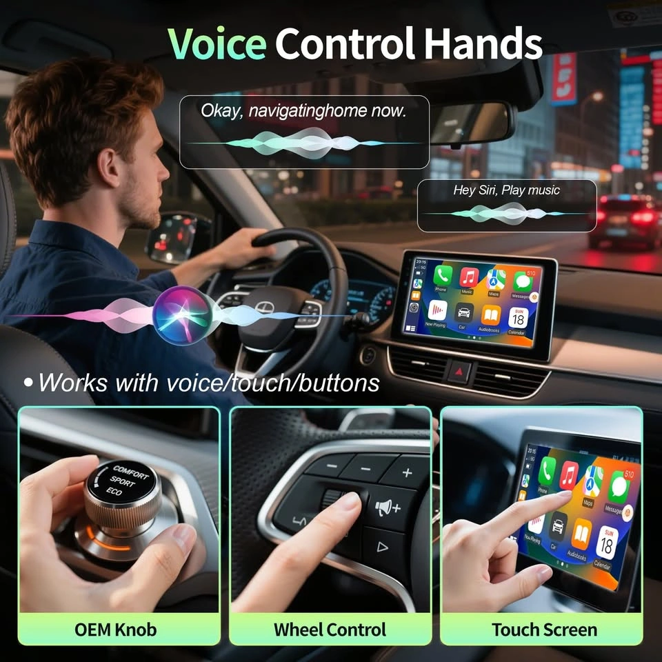 Tech Lane 2-in-1 Wireless CarPlay Android Auto Adapter - photo 4