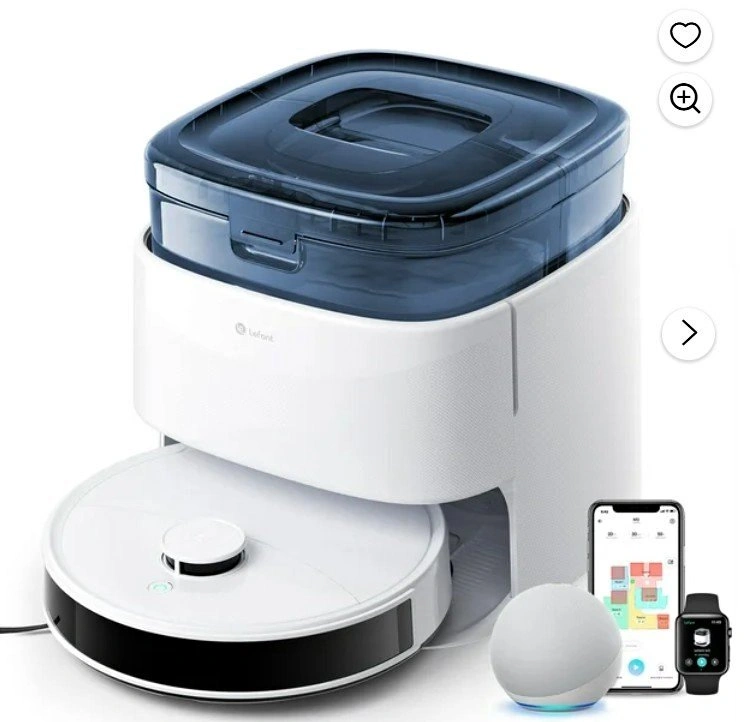 Lefant J5 (M3) Robot Vacuum & Mop - Like New w/ Self-Cleaning