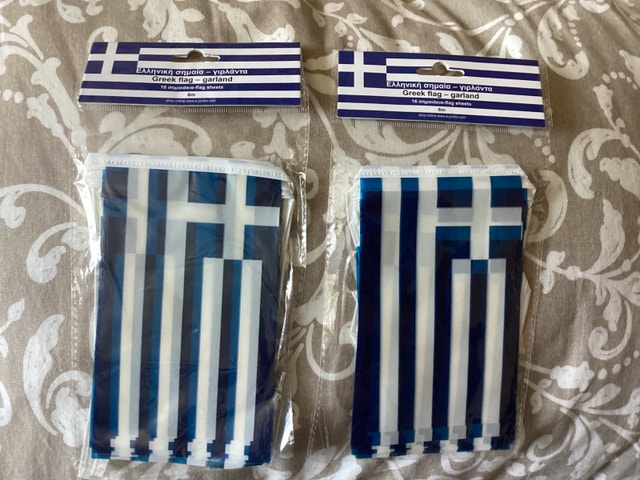 Greek Flag Garlands