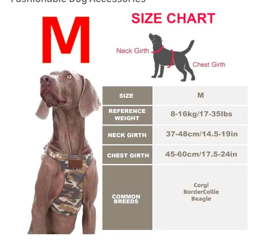 Puppytie Dog Harness & Leash Set - Medium, Camo Brown - photo 3