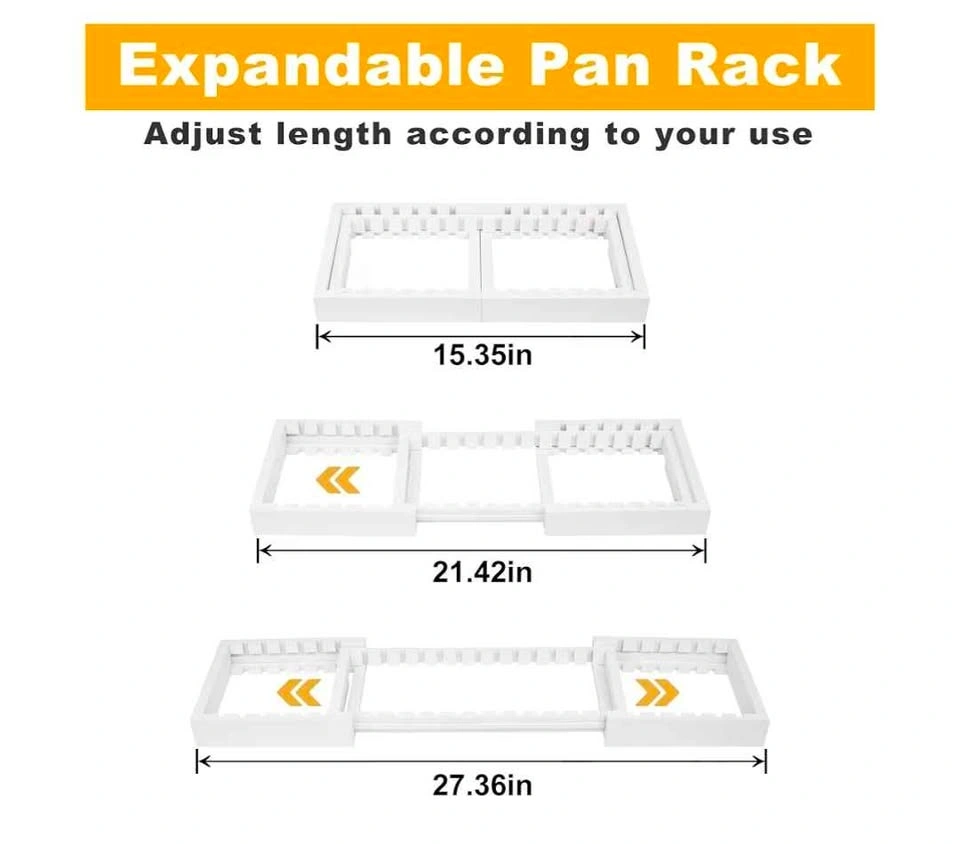 MinBoo Bamboo Expandable Pot Lid Organizer - photo 2