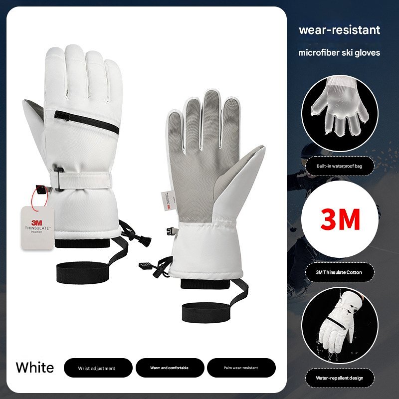 3M Thinsulate Ski Gloves with Zipper Pocket - photo 3