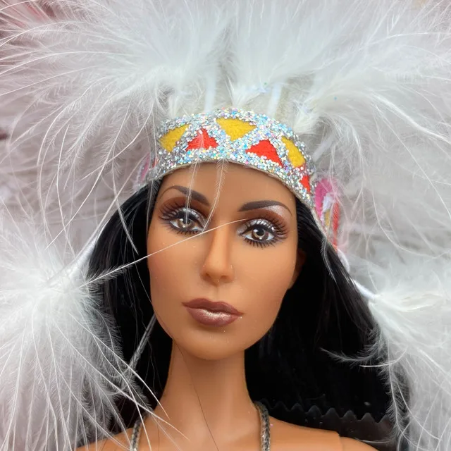 2007 Headress Cher by Bob Mackie Black Label Barbie image indicator(3)