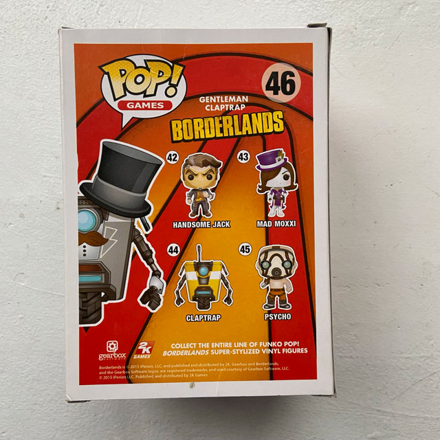 Funko Pop! #46 Borderlands Gentleman Claptrap EB Games - photo 3