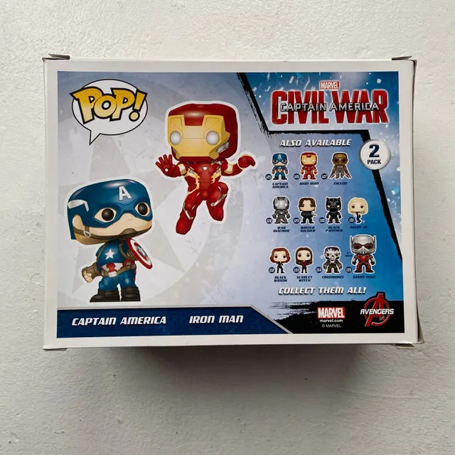 Funko Pop! Marvel Civil War Captain America & IronMan 2-Pack C image indicator(3)