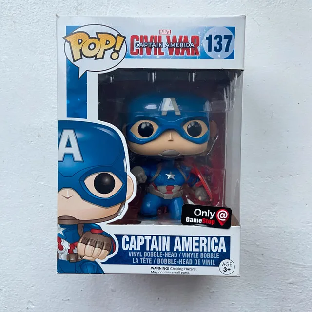 Funko Pop! #137 Captain America Civil War Game Stop Exc thumbnail