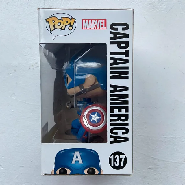 Funko Pop! #137 Captain America Civil War Game Stop Exc image indicator(4)
