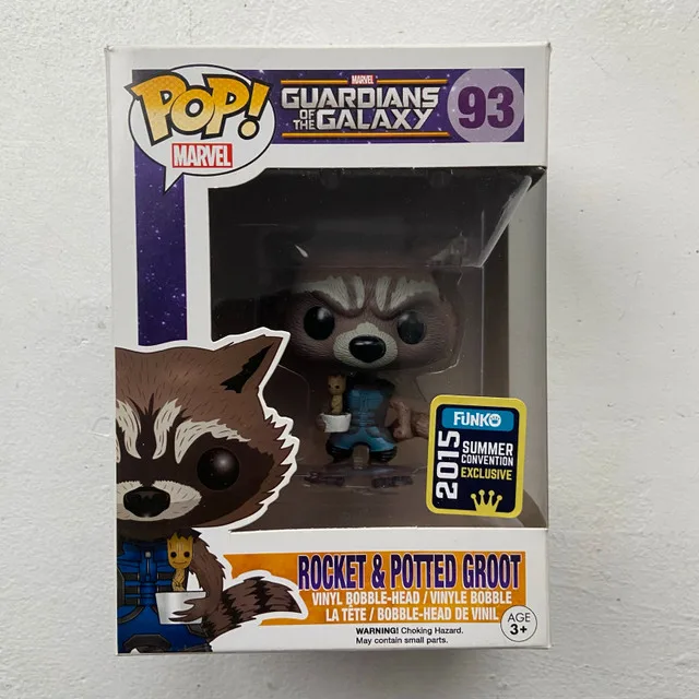 Funko POP! #93 Guardians of the Galaxy: Rocket and Potted Groot thumbnail