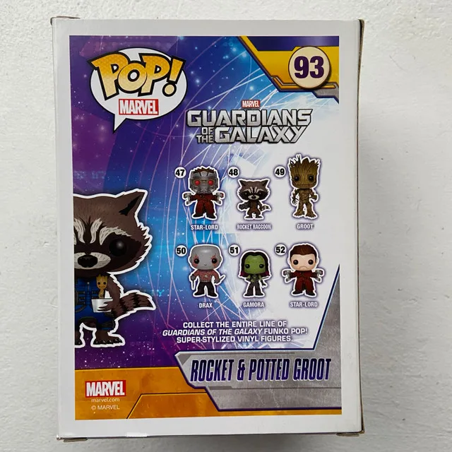 Funko POP! #93 Guardians of the Galaxy: Rocket and Potted Groot image indicator(2)