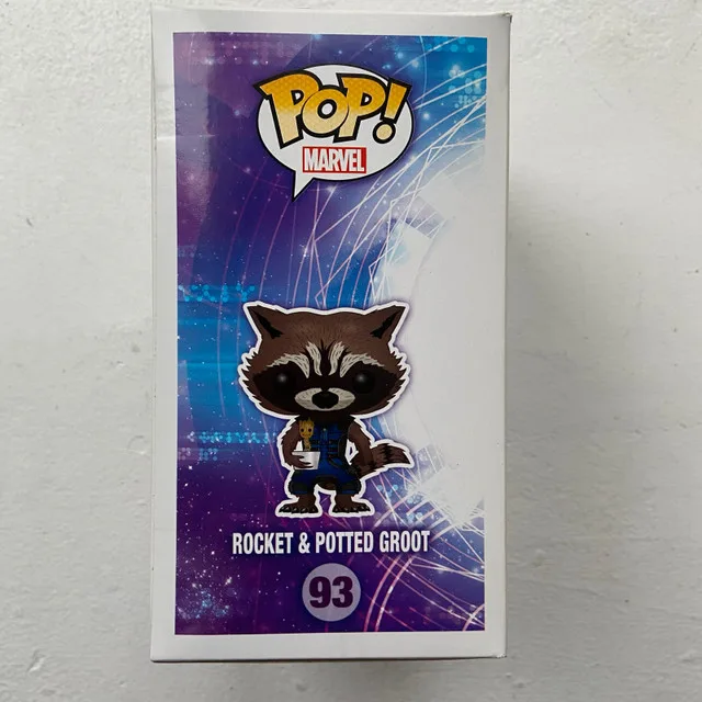 Funko POP! #93 Guardians of the Galaxy: Rocket and Potted Groot image indicator(3)