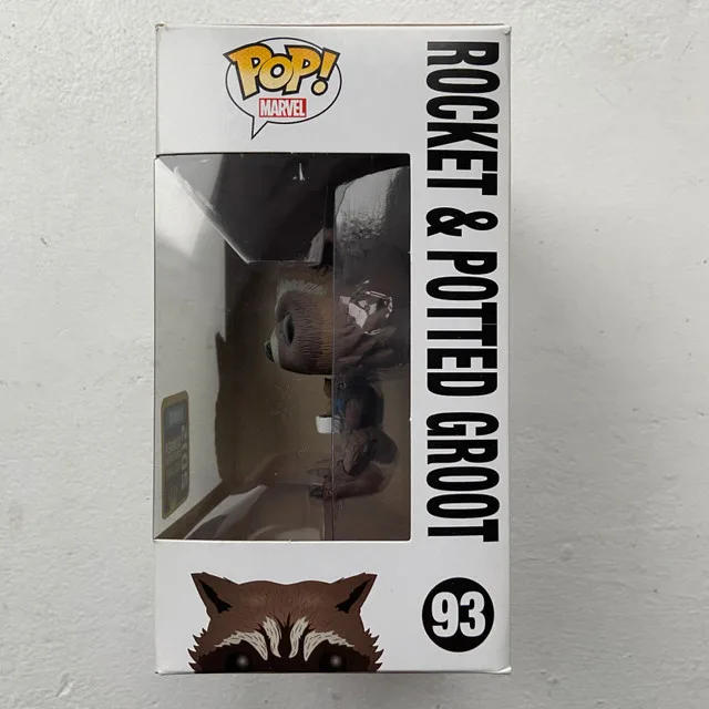Funko POP! #93 Guardians of the Galaxy: Rocket and Potted Groot image indicator(6)