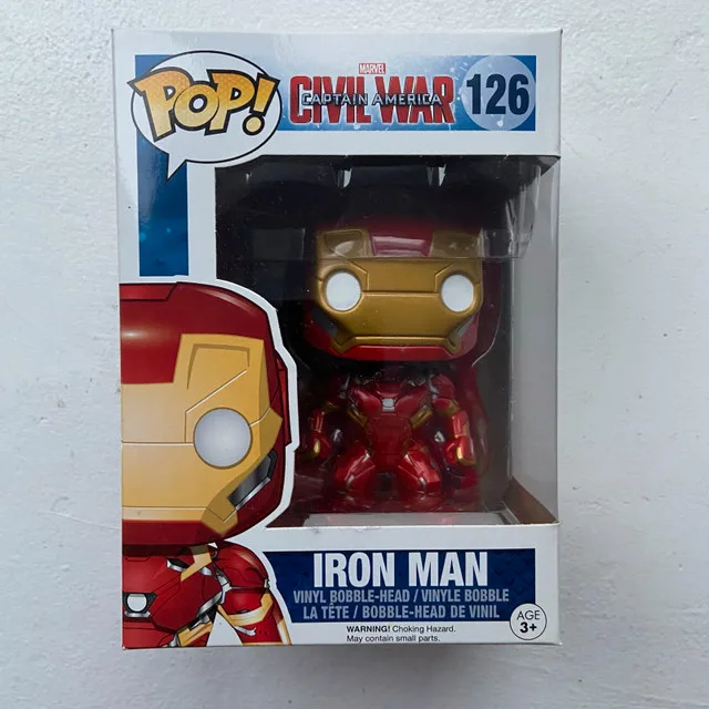 Funko Pop! #126 Marvel Captain America Iron Man thumbnail