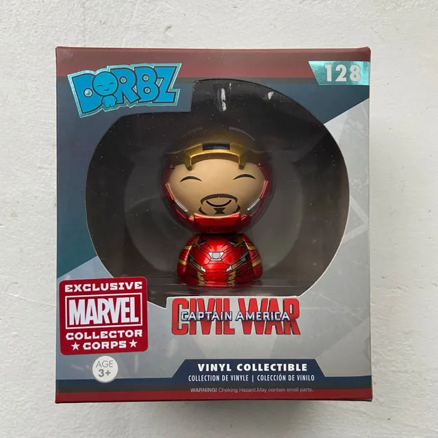Funko Dorbz Iron Man Unmasked #128 Marvel Collector Corps thumbnail