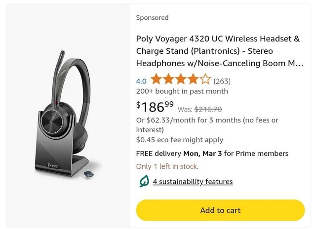 Plantronics Headset - photo 3