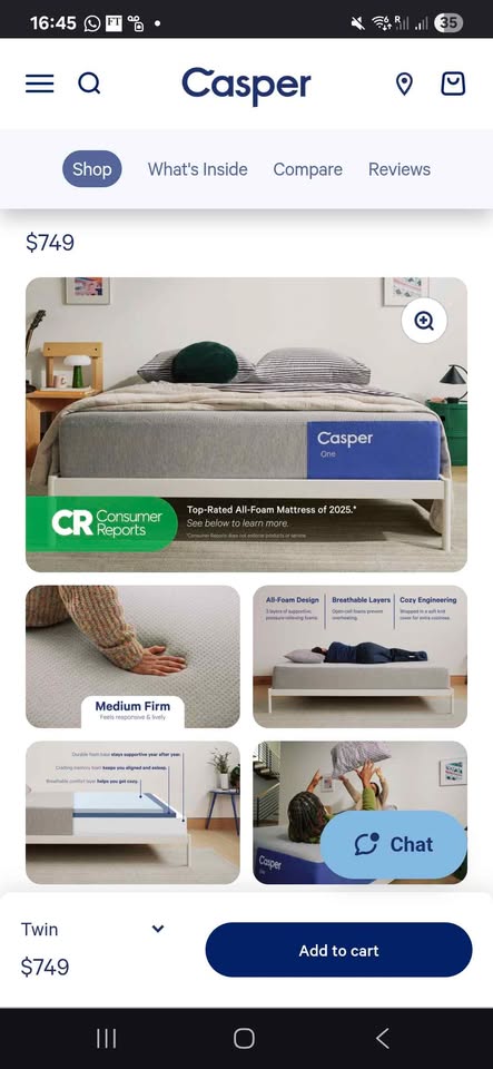 FREE Casper twin mattress - photo 5