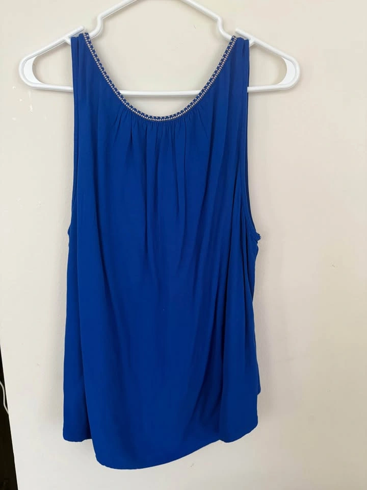 Women's Hollister Royal Blue V-Neck Top size large - photo 2