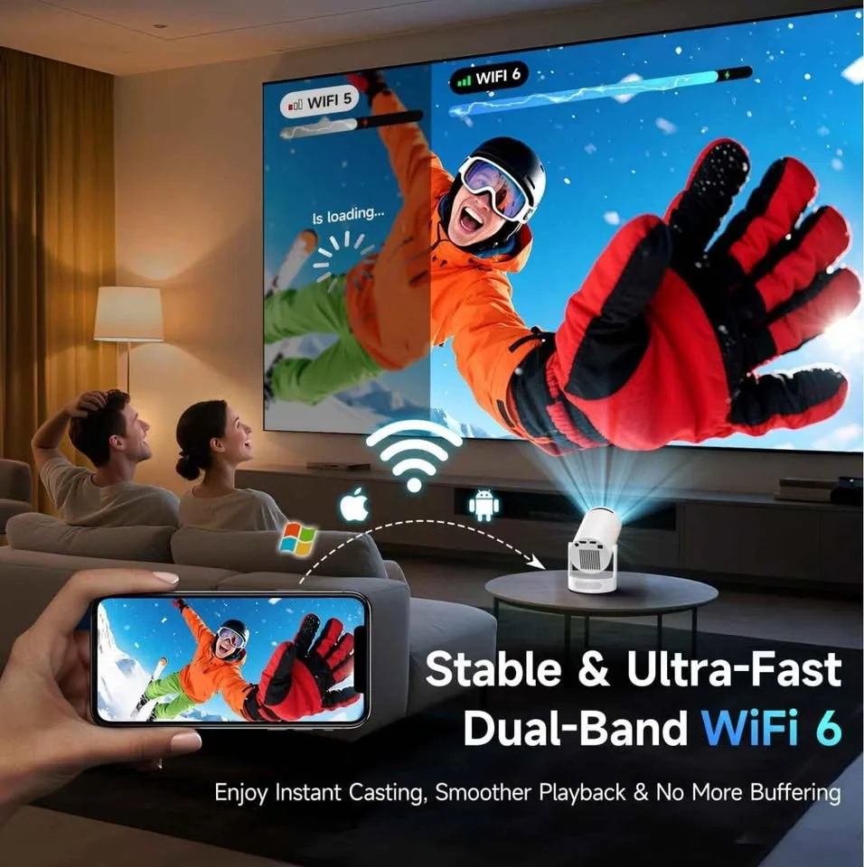 Kimwood Projector with Upgraded HiFi Speaker image indicator(5)