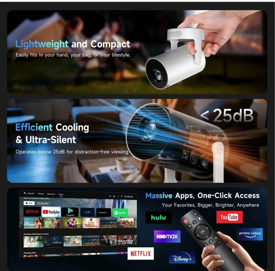 Kimwood Projector with Upgraded HiFi Speaker image indicator(7)