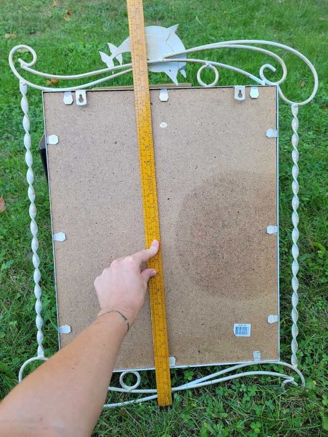 Vintage French Iron Mirror - photo 4