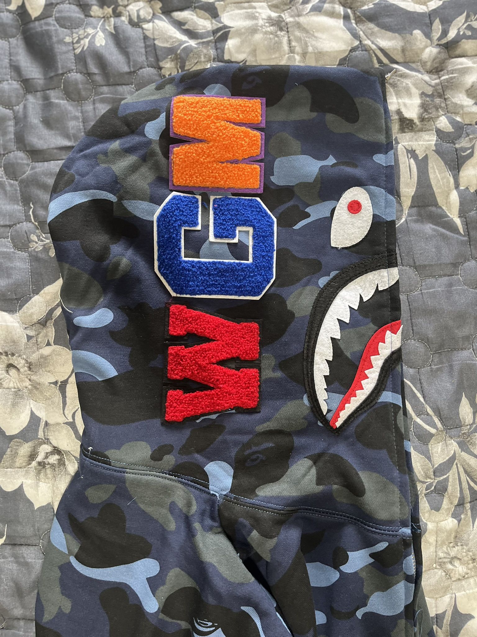 Bape Blue Zip Up - Sizes M & L - photo 2