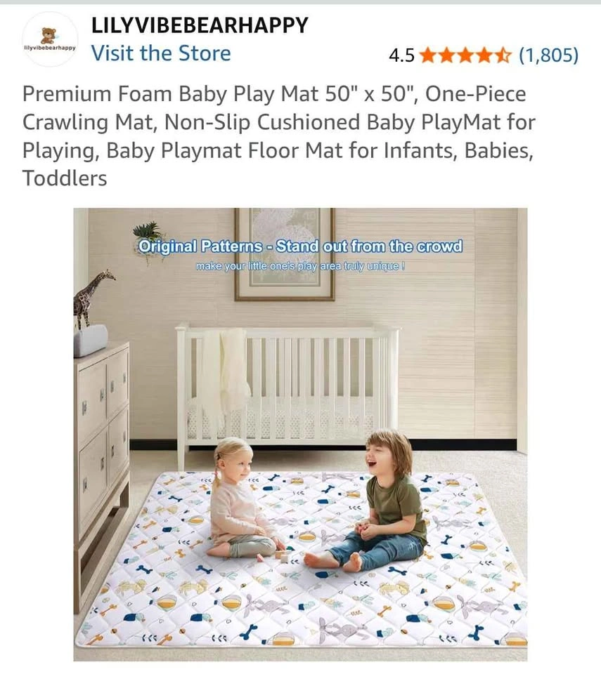 Baby foam play mat + IKEA drying rack + laundry hamper - photo 2