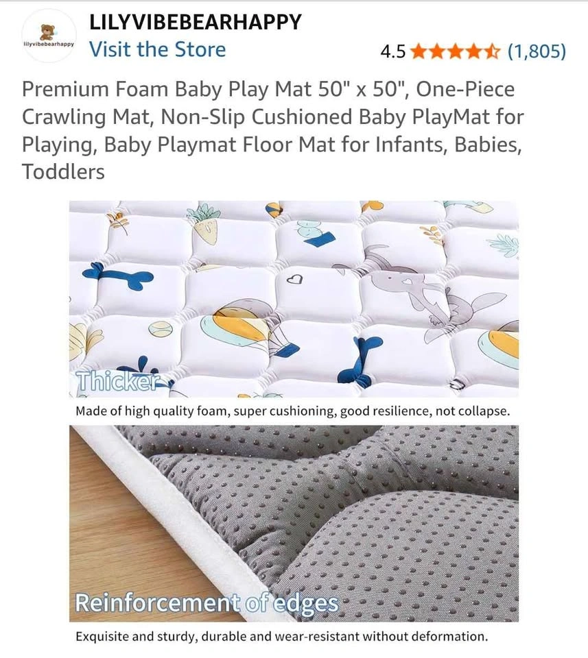 Baby foam play mat + IKEA drying rack + laundry hamper - photo 3