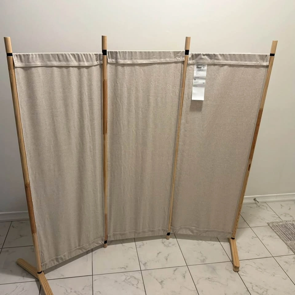 IKEA GLAMBERGET Room Divider - Pine/Beige - Excellent Condition - photo 2