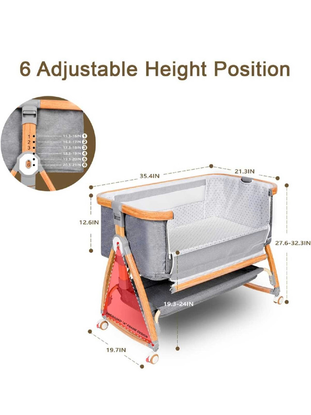 Bed side Bassinet (Like new) - photo 2