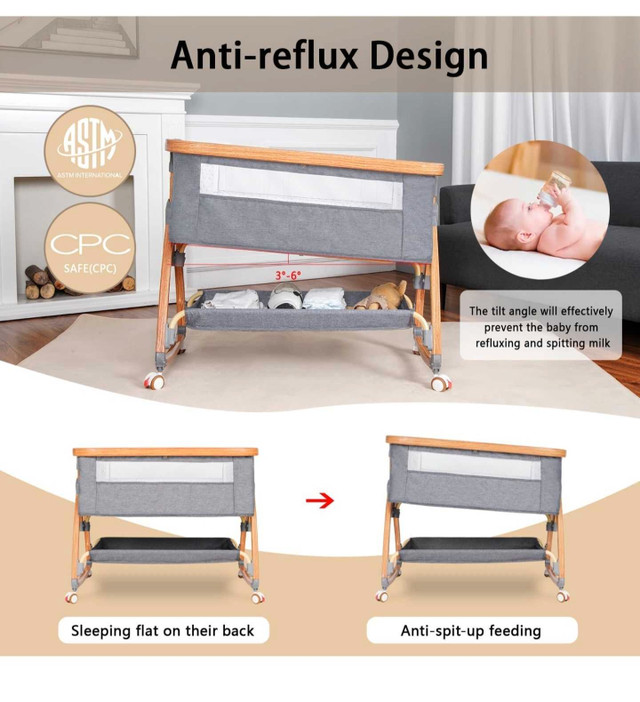 Bed side Bassinet (Like new) - photo 3