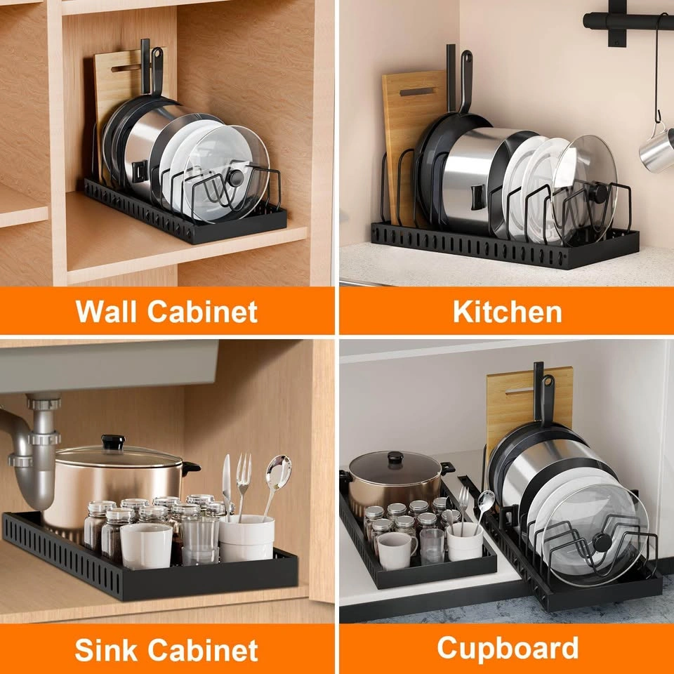 Sliding Cabinet Organizer Shelf – Kitchen Storage Rack – New - photo 2
