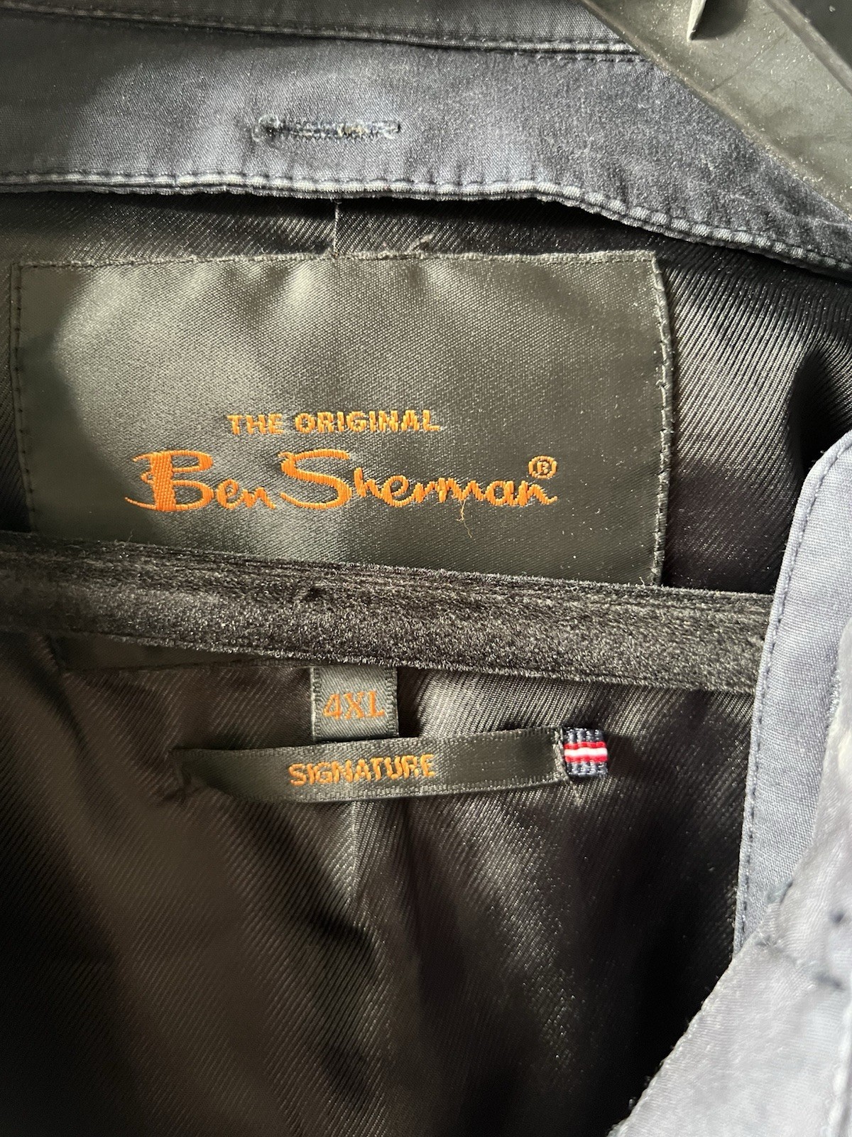 Pre-owned Ben Sherman Men's Navy Trench Coat - photo 2