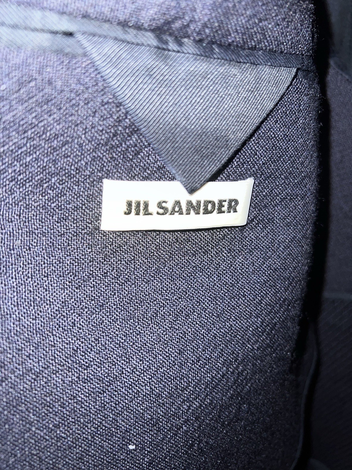 Italian Made Wool Overcoat, Dk Blue, Sz 50, Pre-Owned, Designer - photo 3