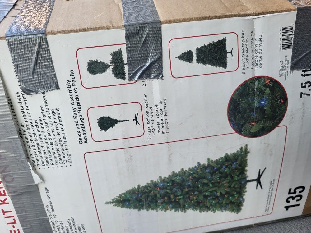 Pre Lit 7.5 Foot Christmas Tree - photo 2
