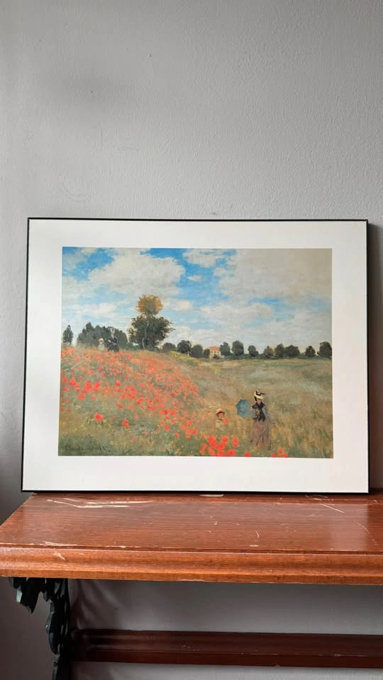 Monet "The Poppy Field near Argenteuil" Reproduction - Plaque Mo - photo 3
