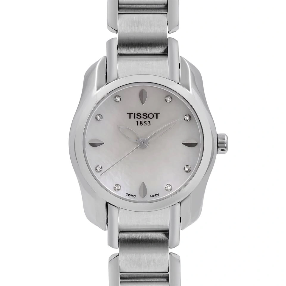 Tissot T-Wave Stainless Steel MOP Dial Quartz Ladies Watch