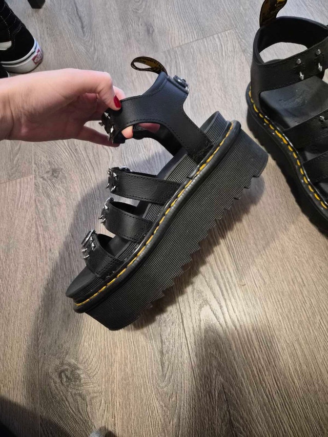Dr Martens Blaire Piercing Leather Platform Sandals - photo 3