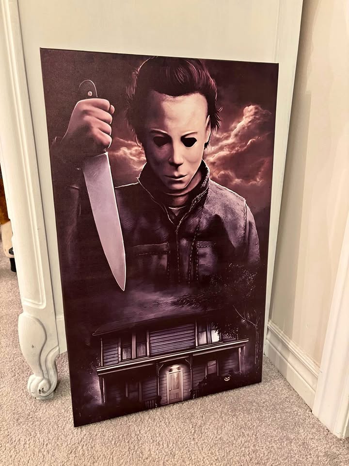 Michael Myers Halloween Canvas Wall Art-Ready To Hang