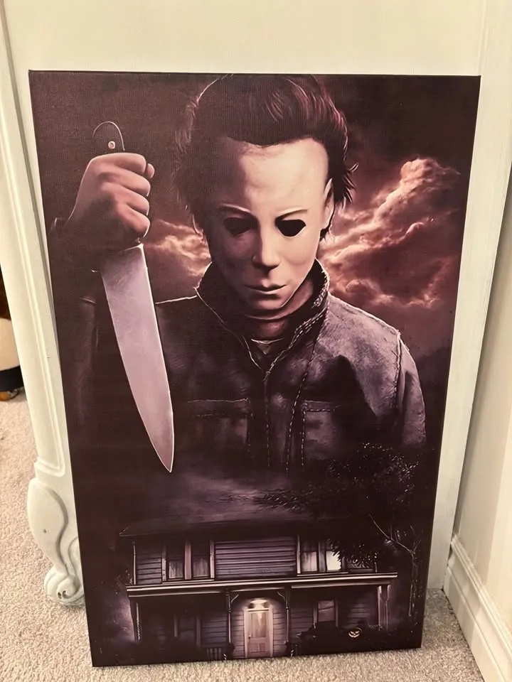 Michael Myers Halloween Canvas Wall Art-Ready To Hang image indicator(5)