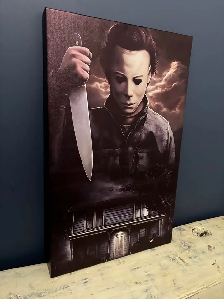 Michael Myers Halloween Canvas Wall Art-Ready To Hang image indicator(8)