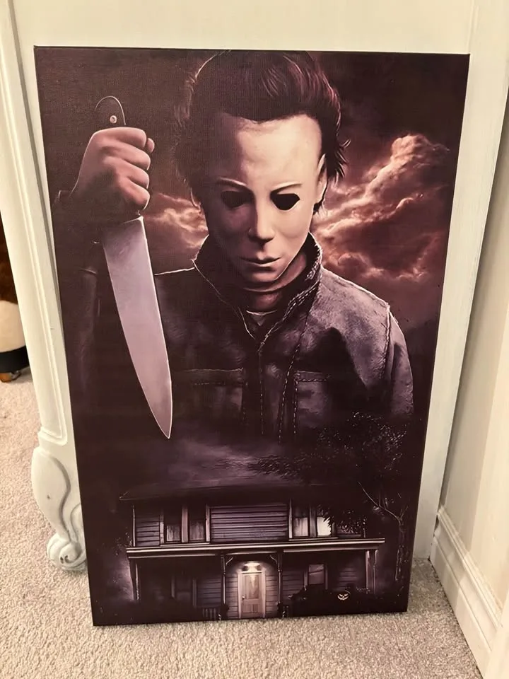 Michael Myers Halloween Canvas Wall Art-Ready To Hang image indicator(9)